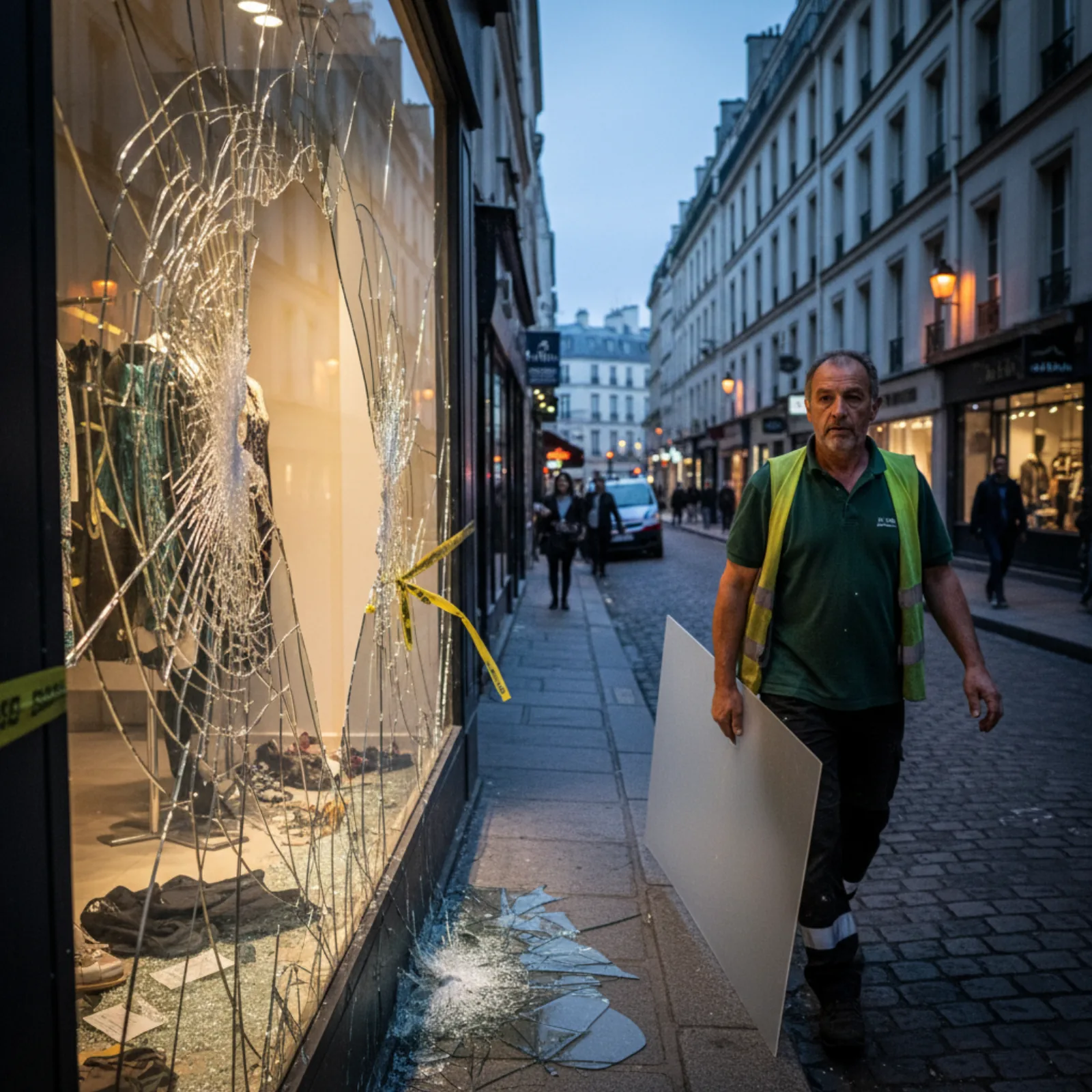 Securiser sa vitrine commerce a Nanterre — feuillete SP10, film, verrou - VTL Nanterre